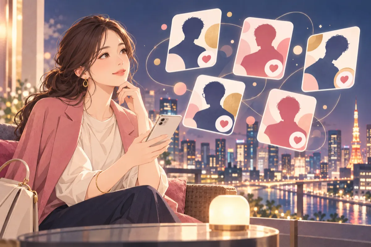 パパ活アプリおすすめ10選を比較するイメージ